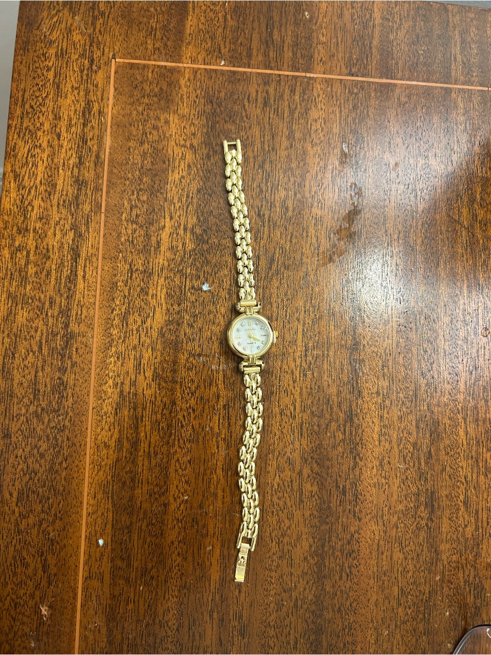 Gold watch bracelet